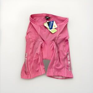 NWT Exustar Ladies Women’s Pink Padded Cycling Shorts sz XL